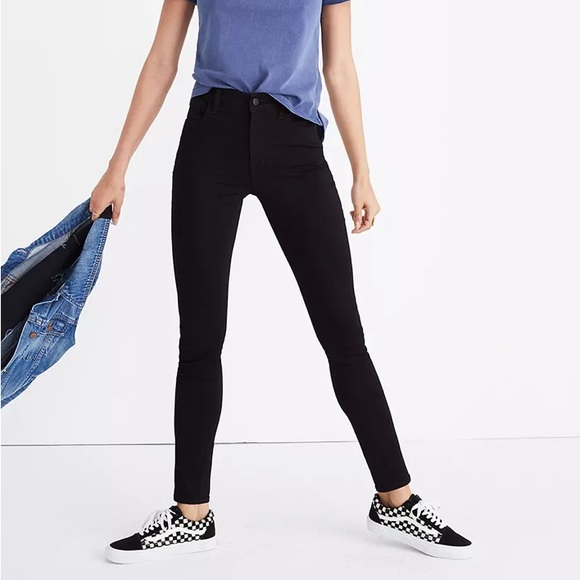 Madewell Black Roadtripper Skinny Jeans - Picture 1 of 4